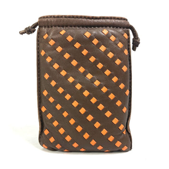 Hermes Pouch Anyo Miro Brown Pochette Pillow Pm Women