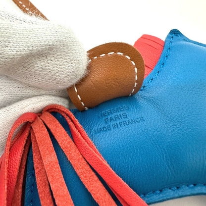 Hermes Charm Anjou Miro, Leather Multi Rodeo Pm