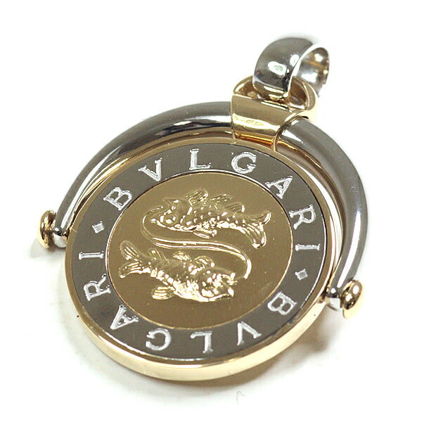 Bvlgari Pendant Top Stainless Steel/750Yg Yellow Gold / Silver Horoscope