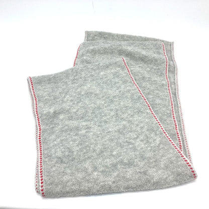 Chanel Scarf Cashmere Gray 2024 Model Coco Mark Women