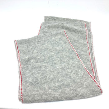 Chanel Scarf Cashmere Gray 2024 Model Coco Mark Women