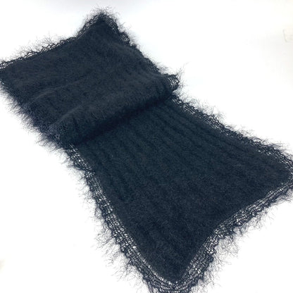Chanel Scarf Rayon, Mohair Black P36906 Scarf, Snood And Collar 3-Piece Set Women