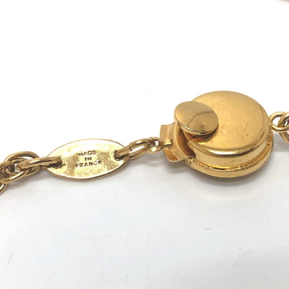 Chanel Necklace Metal Gold Clover Women