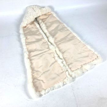 Chanel Scarf Fur , Lapin White Fur Women