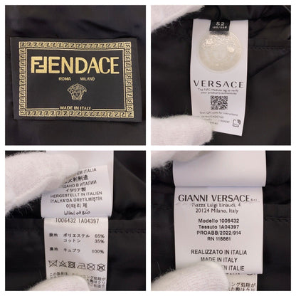 Fendi Tailored Jacket Polyester, Cotton Brown Zucca Pattern Medusa Jacquard Blazer Jacket Fendace