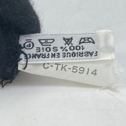 Chanel Glove Silk Black Cc Coco Mark Women