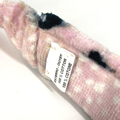 Chanel Sun Visor Cotton Pink Pile Cc Coco Mark Women