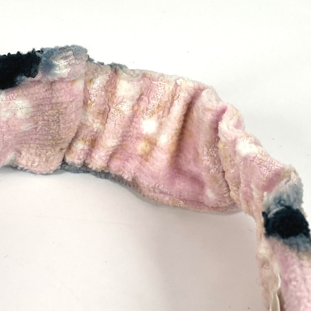 Chanel Sun Visor Cotton Pink Pile Cc Coco Mark Women