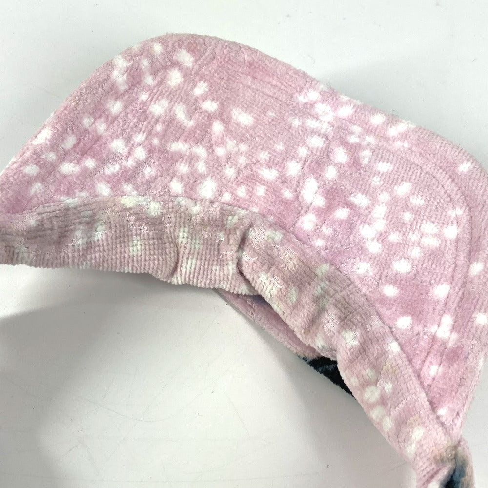Chanel Sun Visor Cotton Pink Pile Cc Coco Mark Women
