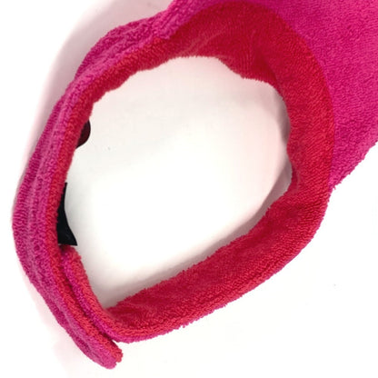 Chanel Sun Visor Cotton Pink 20C Logo