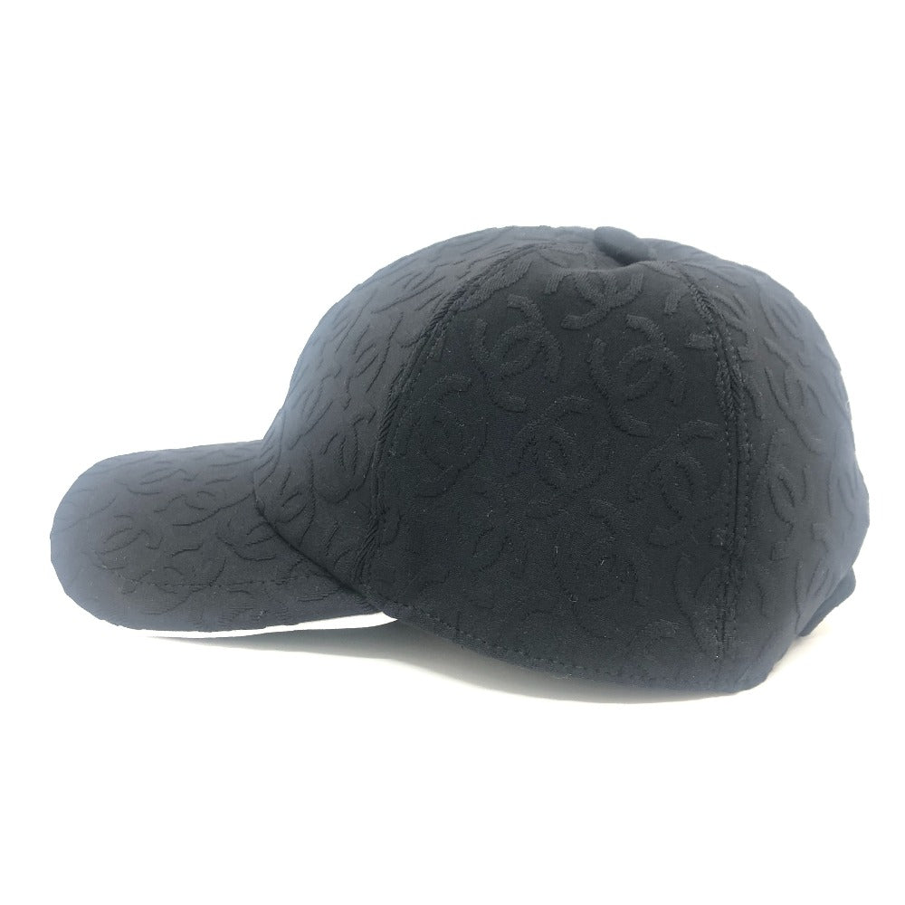 Chanel Cap 2025Ss Cotton, Nylon Black Coco Mark All-Over Print