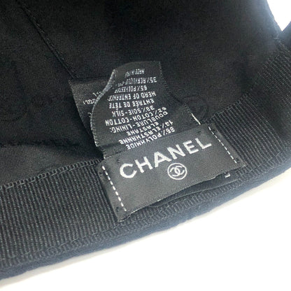 Chanel Cap 2025Ss Cotton, Nylon Black Coco Mark All-Over Print