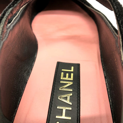 Chanel Pumps G39604 Lambskin, Velour Pink 22K Merry Jane Women 38
