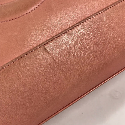 Chanel Tote Bag Leather Pink Shoulder Bag Cc Coco Mark Women