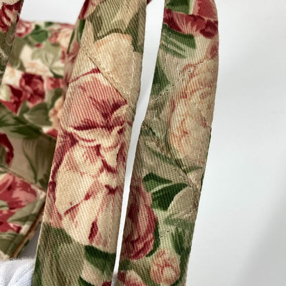 Chanel Tote Bag Canvas Pink Floral Flower Cc Coco Mark Women