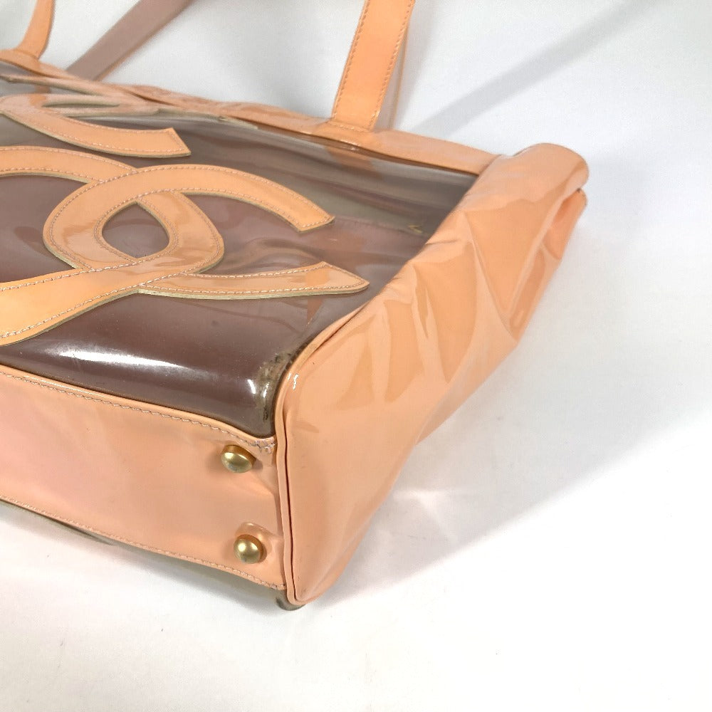 Chanel Shoulder Bag Plastics Pink Tote Bag Shoulder Bag Triple Coco Cc Coco Mark Women