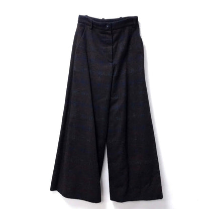 Chanel Pants Fabric Bordeaux Flannel 15B Women 34