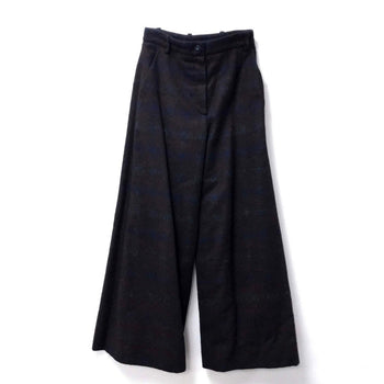 Chanel Pants Fabric Bordeaux Flannel 15B Women 34