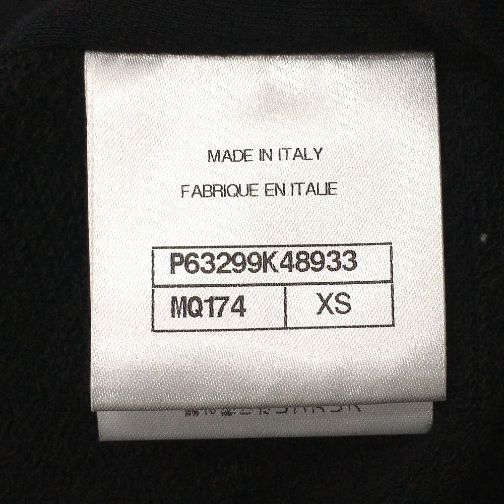 Chanel Hoodie P63299 Cotton, Sequins Black Graffiti Cc Logo 20P Sweatshirt Long Sleeve Women Xs
