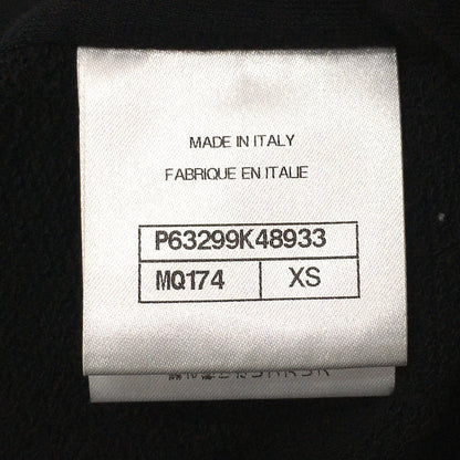 Chanel Hoodie P63299 Cotton, Sequins Black Graffiti Cc Logo 20P Sweatshirt Long Sleeve Women Xs