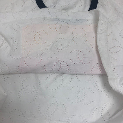 Chanel Short Sleeve T-Shirt P76438 Cotton White No.5 Star Coco Mark 34/36