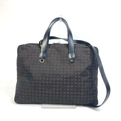 Chanel Business Bag Nylon, Leather Brown New Travel Line Handbag Women
