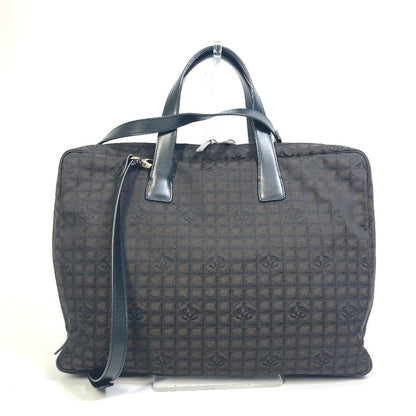 Chanel Business Bag Nylon, Leather Brown New Travel Line Handbag Women