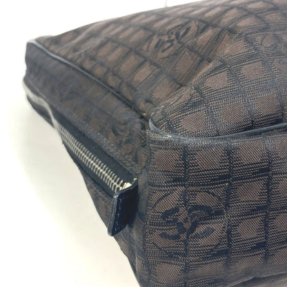Chanel Business Bag Nylon, Leather Brown New Travel Line Handbag Women