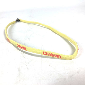 Chanel Strap Canvas Yellow Eyewear Sunglasses Glasses 00T Glass Cord Glasses Strap Women