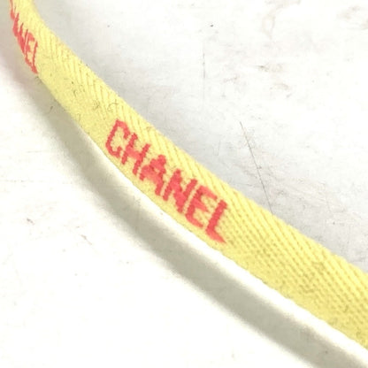 Chanel Strap Canvas Yellow Eyewear Sunglasses Glasses 00T Glass Cord Glasses Strap Women
