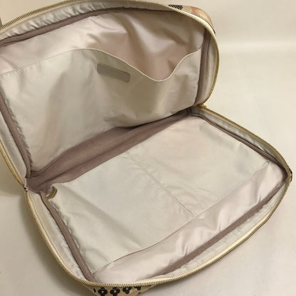 Chanel Travel Case Nylon Pink Camelia Women