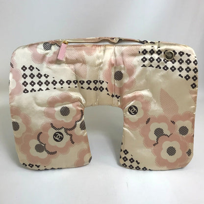 Chanel Travel Case Nylon Pink Camelia Women