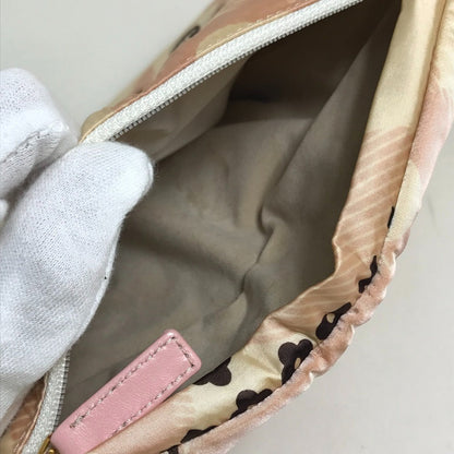 Chanel Travel Case Nylon Pink Camelia Women