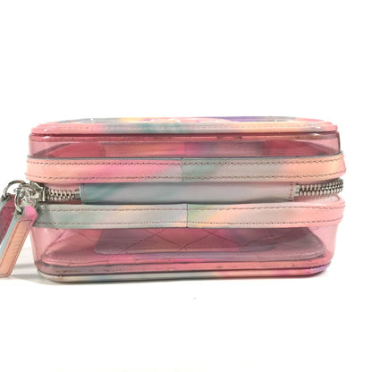 Chanel Handbag Plastics Pink Filigree Vanity Bag Crossbody Cc Coco Mark Women