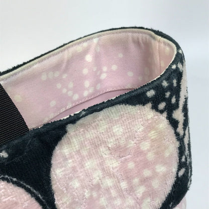 Chanel Tote Bag Canvas Light Pink X Black Coco Mark Women