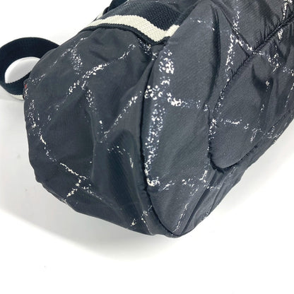 Chanel Boston Duffel Bag Nylon Black Old Travel Line Pet Bag Unisex(Unisex)