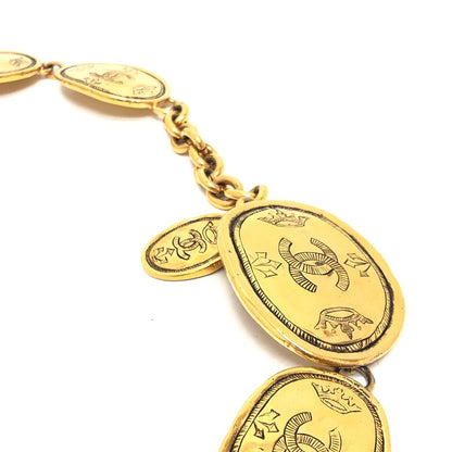 Chanel Belt 26 Metal Gold Coco Mark Medal