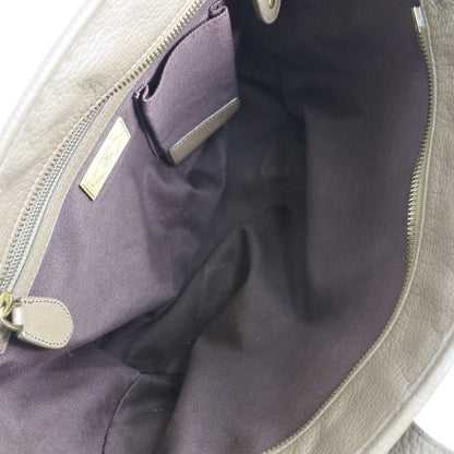 Bally Handbag Calfskin Beige With Porch 2Wayshoulder Unisex(Unisex)