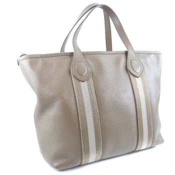 Bally Handbag Calfskin Beige With Porch 2Wayshoulder Unisex(Unisex)