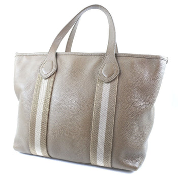 Bally Handbag Calfskin Beige With Porch 2Wayshoulder Unisex(Unisex)