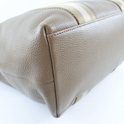 Bally Handbag Calfskin Beige With Porch 2Wayshoulder Unisex(Unisex)