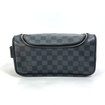 Louis Vuitton Pouch N47625 Damier Grafitto Canvas Black Damier Grafitte C Cracking Pouch Mens