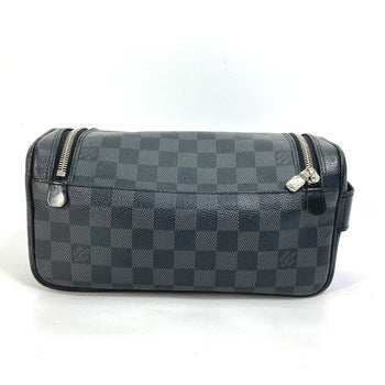 Louis Vuitton Pouch N47625 Damier Grafitto Canvas Black Damier Grafitte C Cracking Pouch Mens