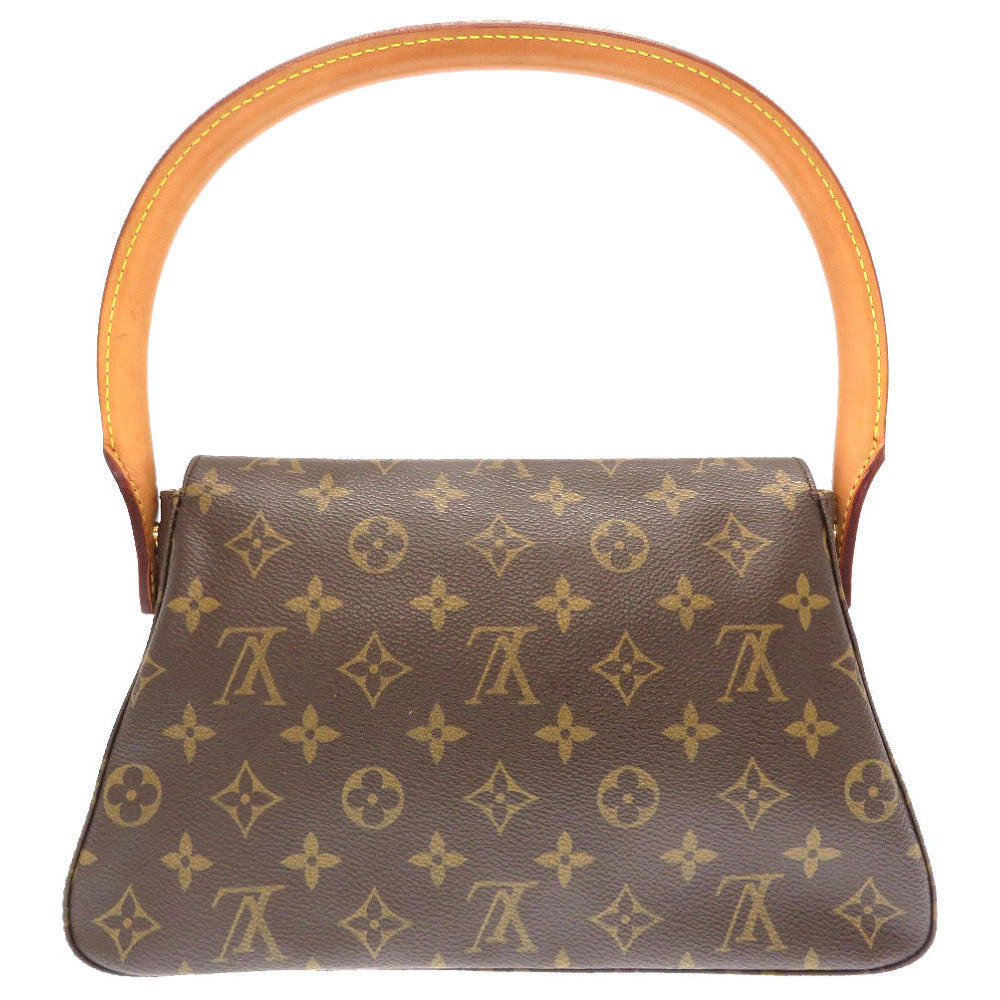 Louis Vuitton Handbag M51147 Monogram Canvas Brown Monogram Mini Looping Women