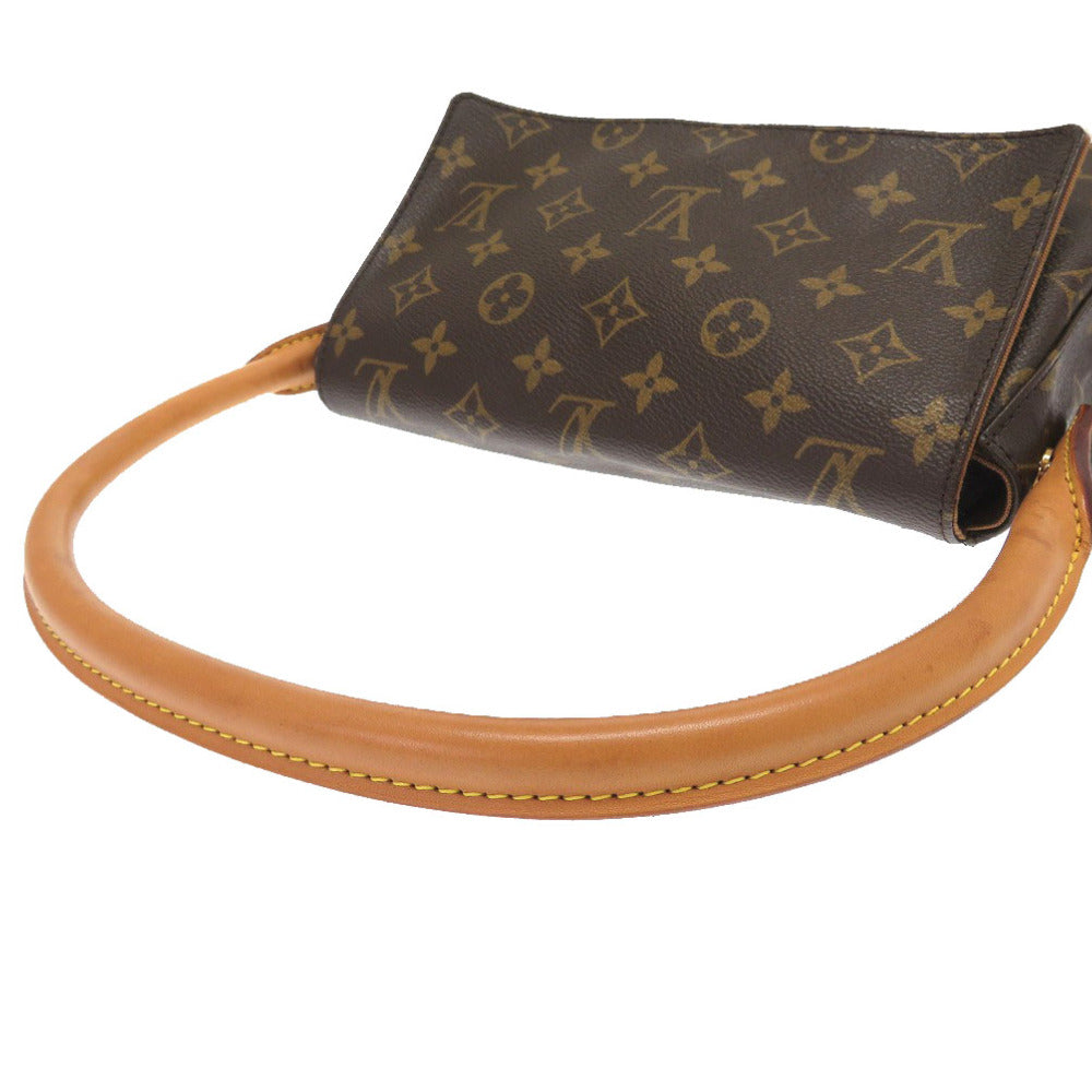 Louis Vuitton Handbag M51147 Monogram Canvas Brown Monogram Mini Looping Women