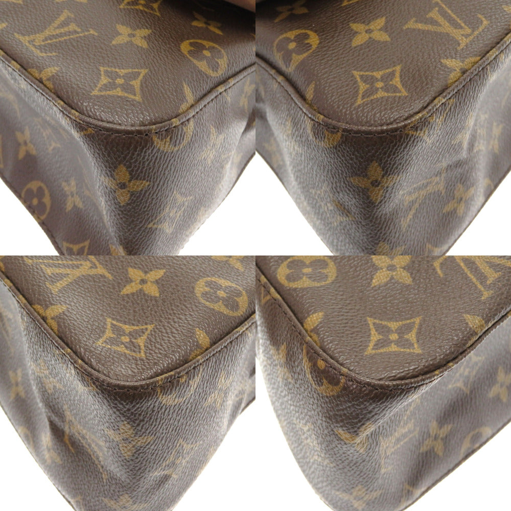 Louis Vuitton Handbag M51147 Monogram Canvas Brown Monogram Mini Looping Women