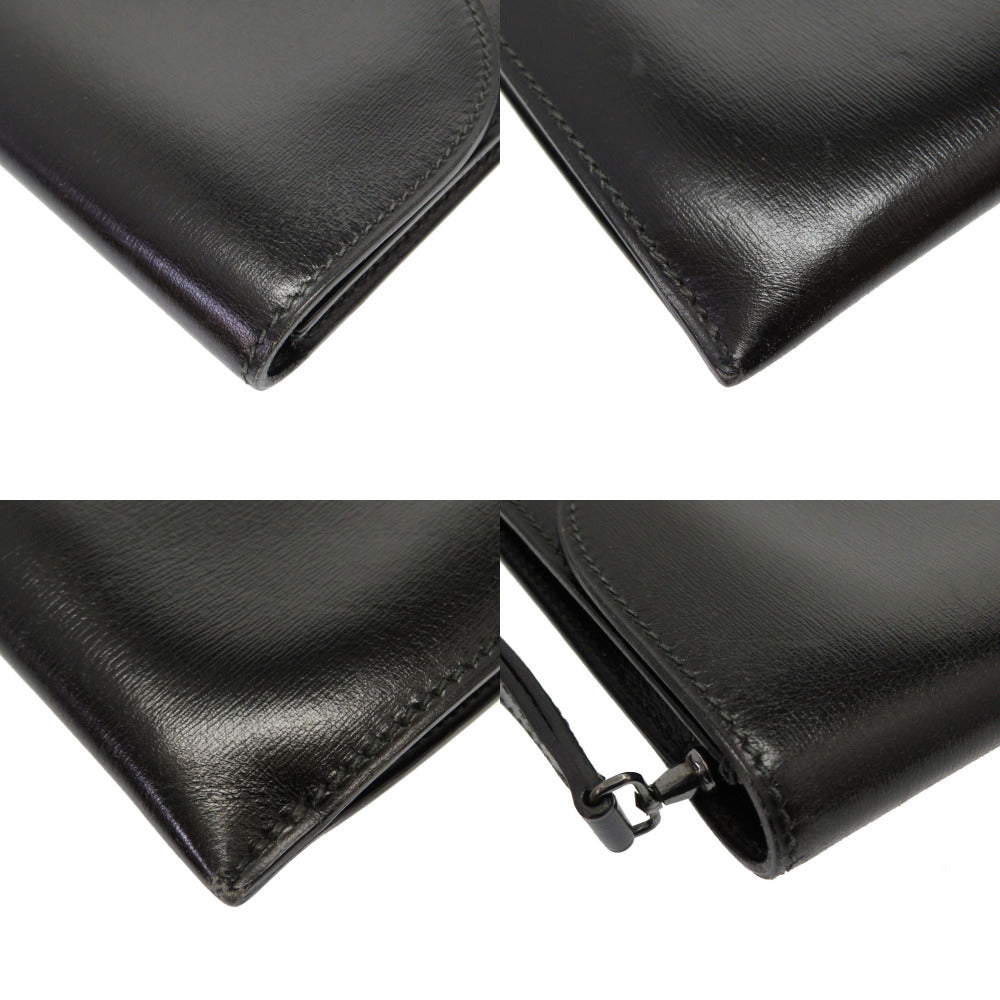 Hermes Clutch Bag Box Scarf Black Kirius Mens