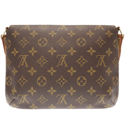Louis Vuitton Shoulder Bag M51257 Monogram Canvas Brown Monogram Musette Tango Short Strap Women