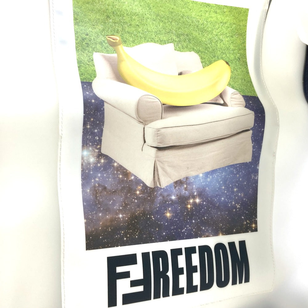 Fendi Handbag 7Va442 Plastics Clear Banana Fruit Freedom Logo Women