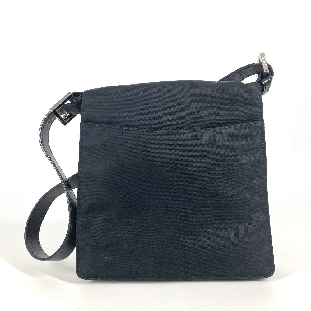 Fendi Shoulder Bag Nylon Black Ff Logo Unisex(Unisex)